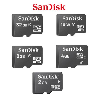 SanDisk 2GB 4GB 8GB 16/32GB TF Micro SD SDHC Standard C4 Speicher karte +Adapter