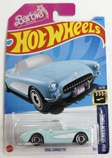 2023 Hot Wheels HW Screen Time 9/10 Barbie The Movie Blue 1956 Corvette 183 Car