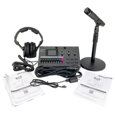 Zoom R12 MultiTrak Portable Digital Recorder with Microphone and Headphones