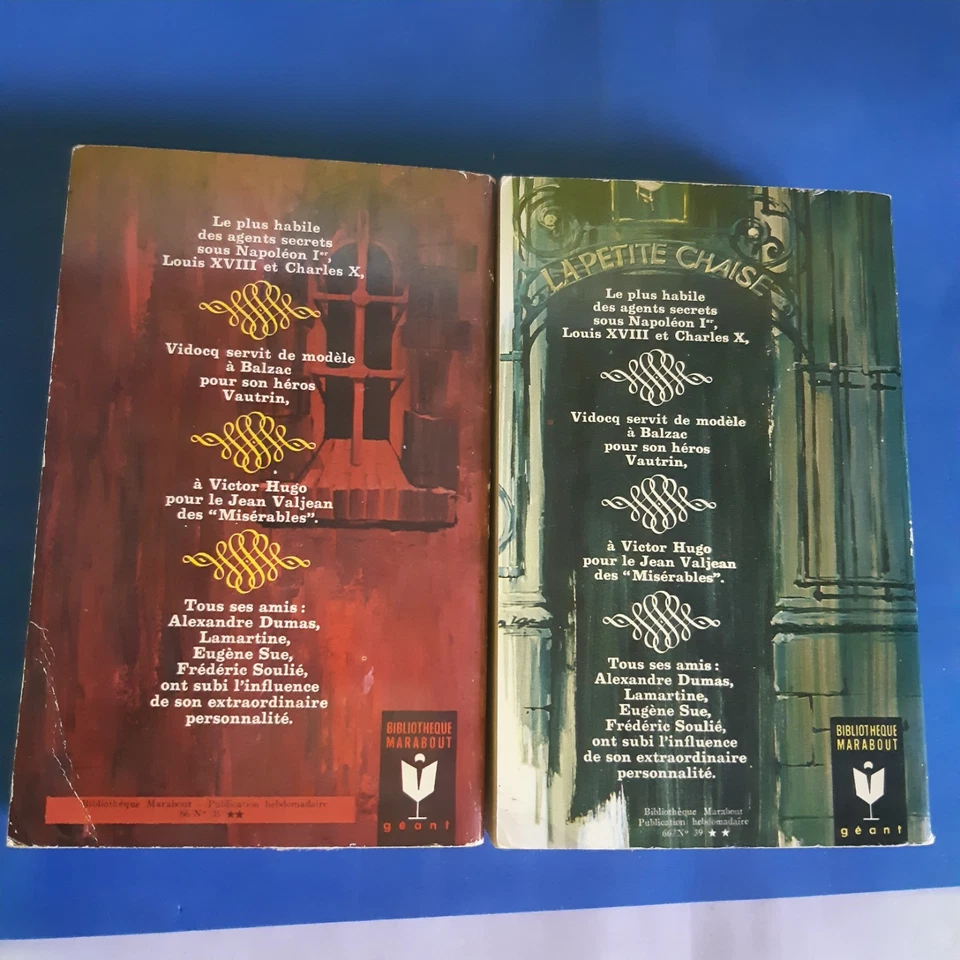 Les Mémoires de Vidocq Tome 1 & 2 Editions Marabout géant - Photo 2/4