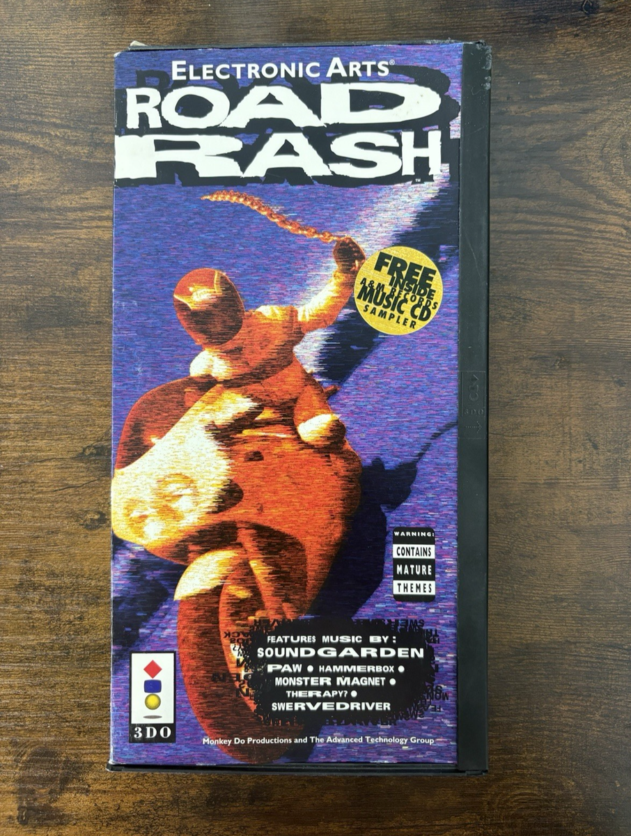 3DO Road Rash Long Box Overseas Edition & Music Sampler Tested 