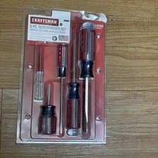 Craftsman Usa 5pc Screwdriver Set Slotted 47137 Made In Usa