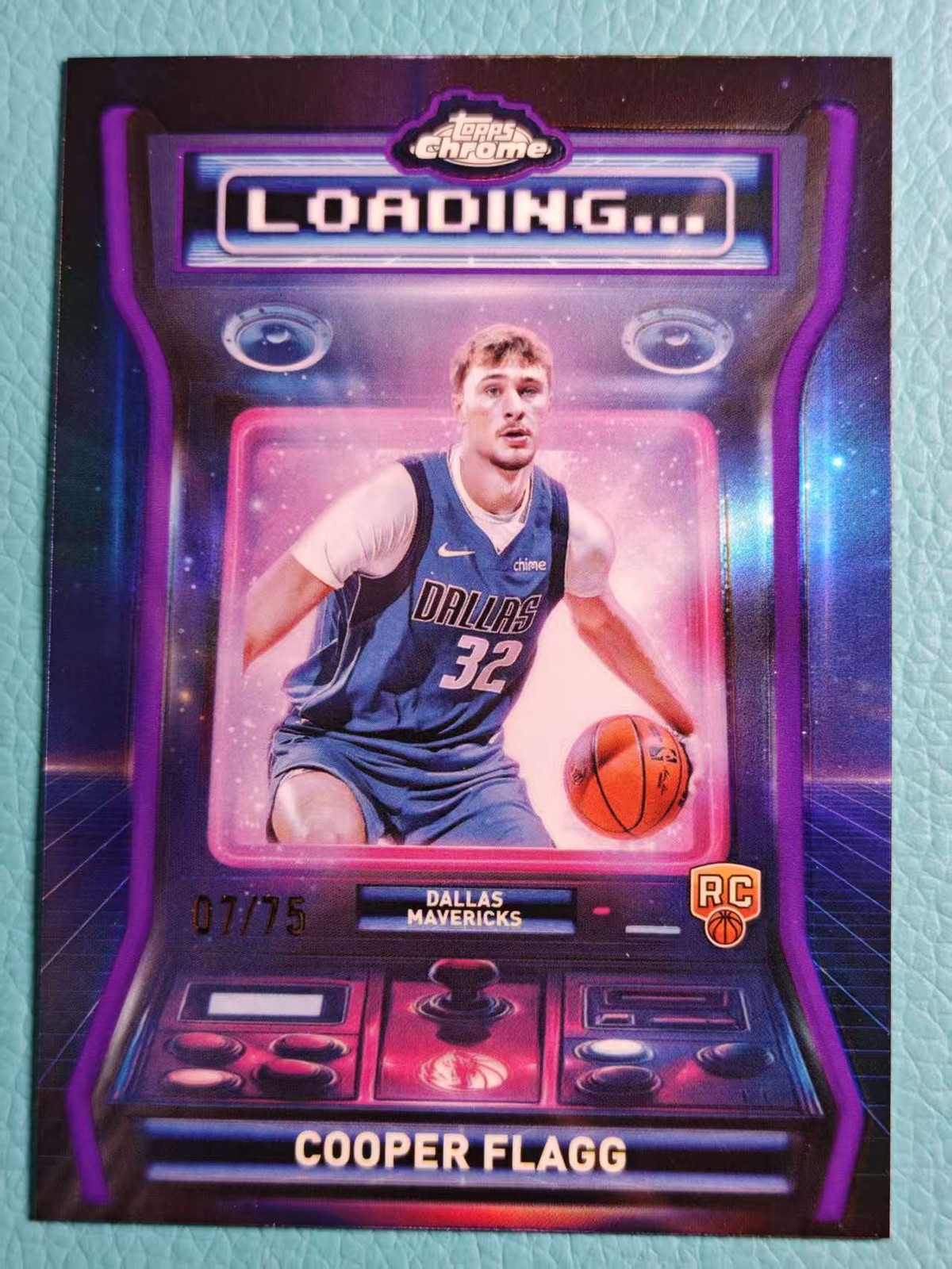 Cooper Flagg 2025-26 Topps Chrome 07/75 Purple Loading RC Mavericks #LD-11