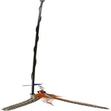 Da Bird Rod and Feather Cat Toy, Handmade in the USA 1 Bird 