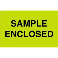 3" x 5" Sample Enclosed Labels (500 per Roll)