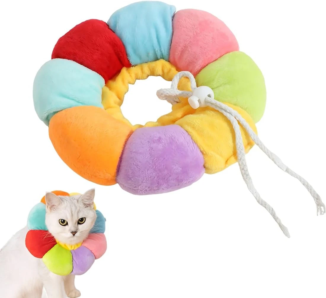 Collare Protettivo Gatto,Elisabettiano Collare A Cono Per Cani E Gatti