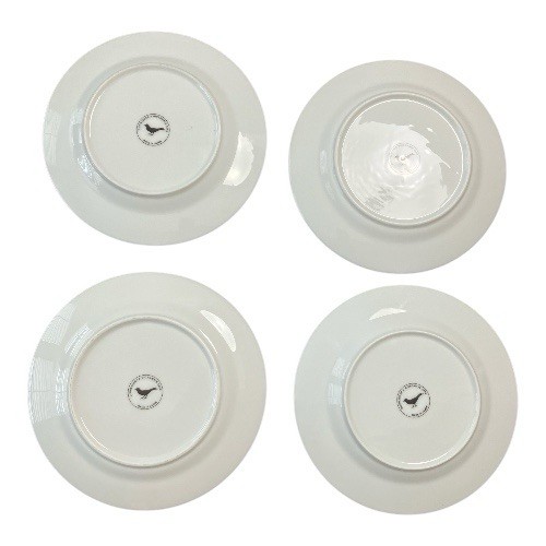 Anthropologie Kolibri Schmetterling Blumen Salat Dessert Teller 4er Set - Bild 6 von 7