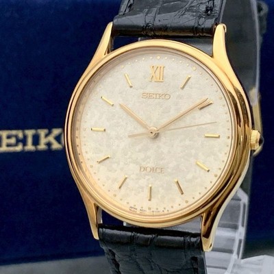 Seiko Dolce 5E31-6070 Gold Flake Uhr aus Japan