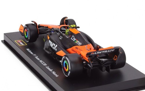 MODELLINO AUTO STATICO BURAGO MCLAREN F1 MCL38 NORRIS WINNER MIAMI GP 2024 1:43 - Foto 5 di 7