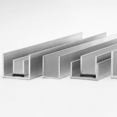Alu U-Profil 25x25x25x2mm Aluminium Abdeckprofil Länge 10-400 cm 3 Oberflächen