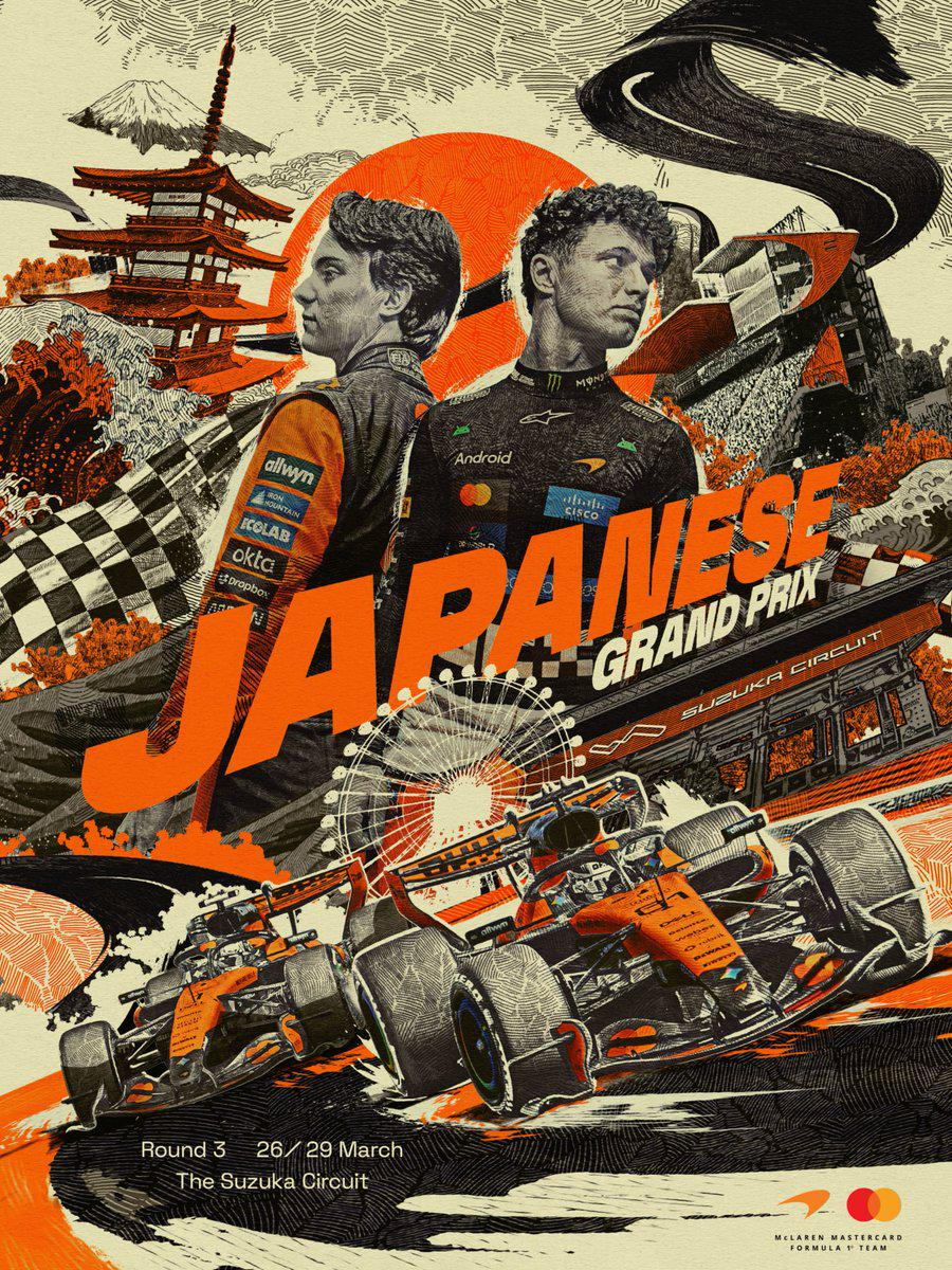 Official McLaren F1 Japanese - China- Australia Grand Prix 2026