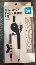 Pen + Gear Compass & Protractor Set Case of 12 Brand New In Box