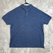 Polo Ralph Lauren Mens 2XB Big Blue Polo Shirt Short Sleeve 100 Cotton