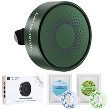 Jungle Green Car Outlet Aromatherapy Diffuser Clip Air Vent Freshener Fragrance.