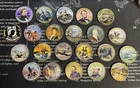 Lot Of 22 Colorized Wartime Kennedy Half Dollars