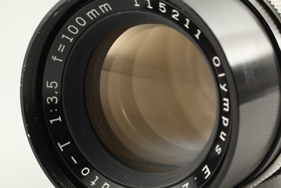 OLYMPUS E.ZUIKO AUTO-T 100mm F/3.5 美品 ペンFのE.Zuiko Auto-T 100mm F3.5望遠レンズ。: よもやまカメラ