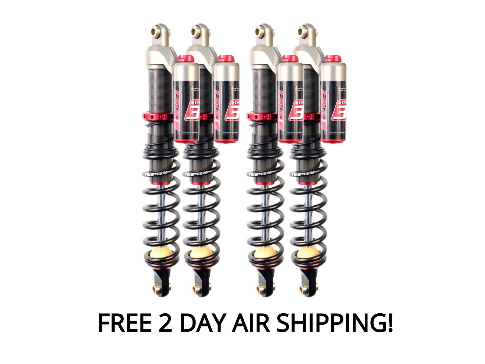 Elka Stage 3 Front And Rear Shocks Suspension Kit Arctic Cat XR 500 550