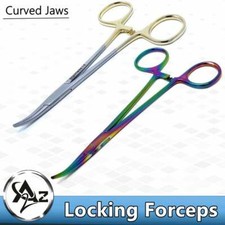 Hemostat Locking Forceps Mosquito 5.5" Surgical Dental Curved Instruments