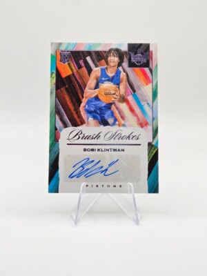 Bobi Klintman 2024-25 Panini Court Kings RC Brush Strokes Auto Violet SP /35