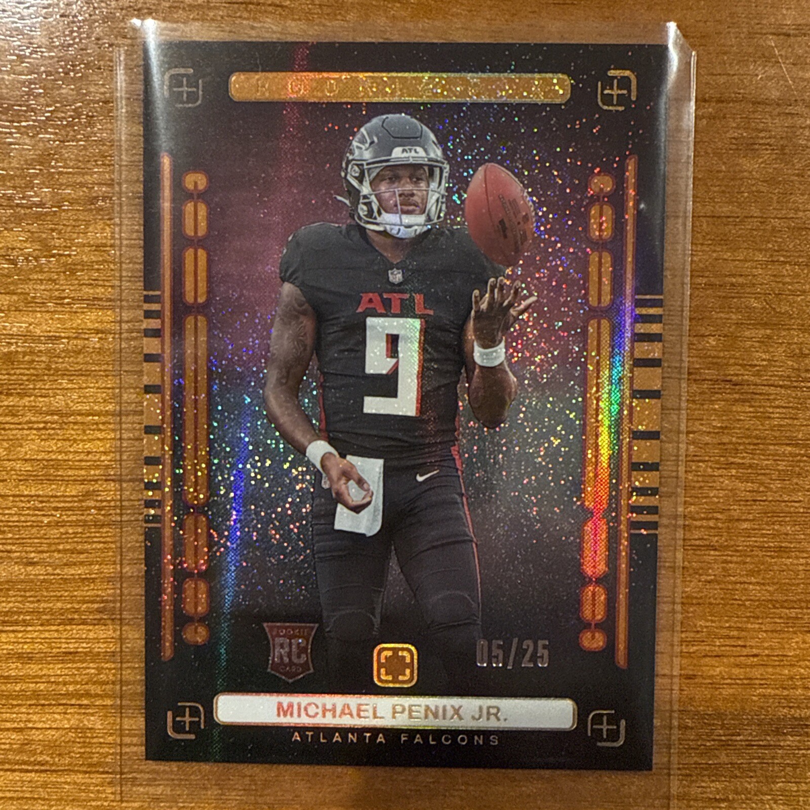 2024 Panini Photogenic Michael Penix Jr RC Orange /25 Atlanta Falcons