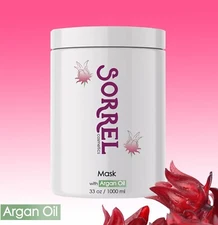 Argan Oil Hair Mask by Sorrel Cosmetics 33 oz for Damaged Split Ends Detangles