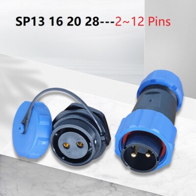 2 - 12 Pins IP68 Waterproof Aviation Connector Plug Socket, Electrical Connector