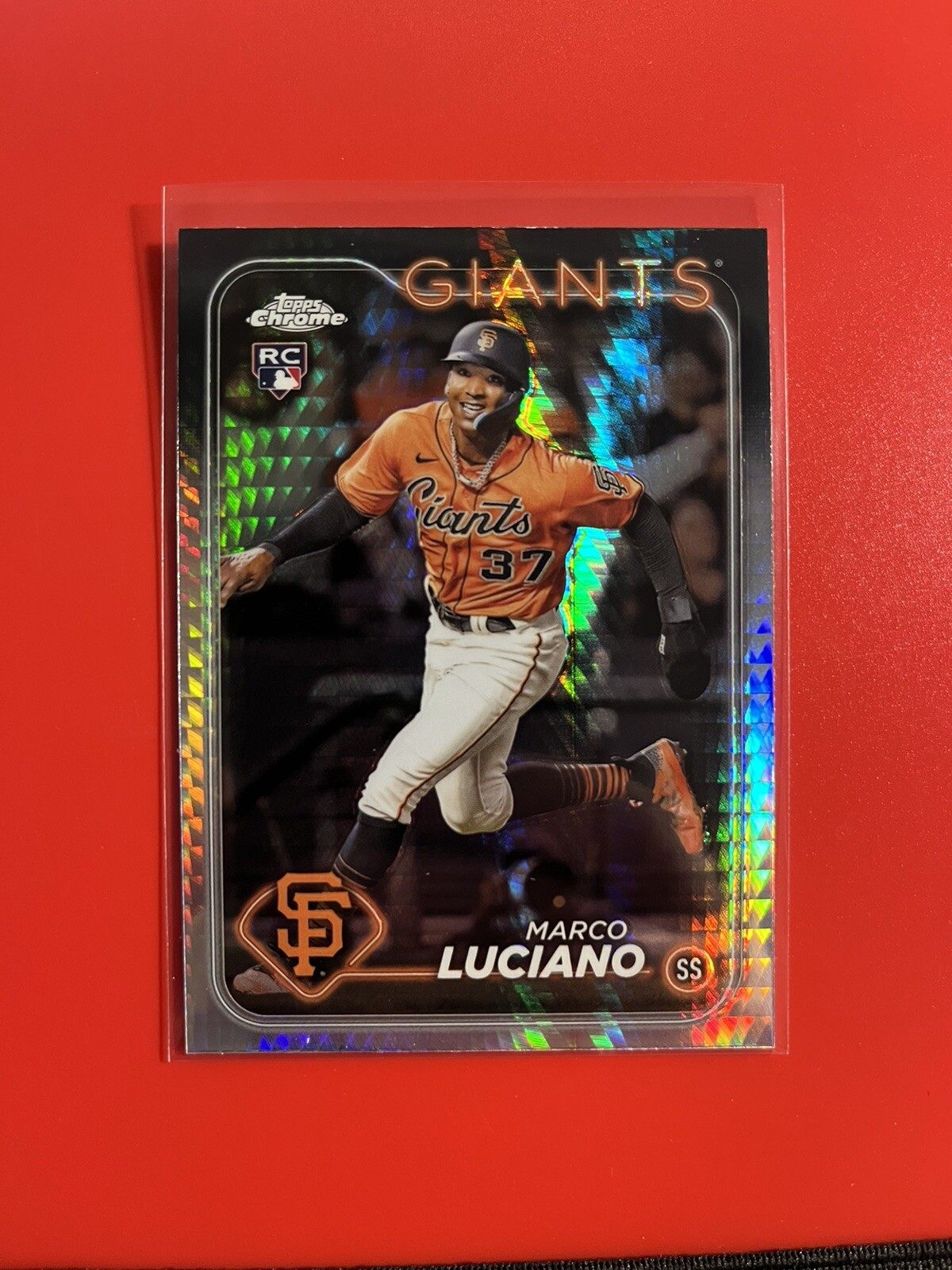 2024 Topps Chrome Marco Luciano RC Rookie Prism Refractor #210 Giants