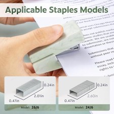 Mini Stapler with 830 Staples, Small Cute Desk Staplers, 25 Sheet Capacity
