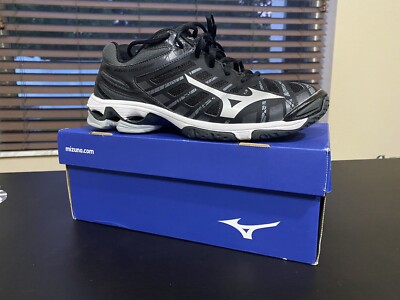 Women's Mizuno Wave Lightning Z5 Tennis Shoes Sneakers Size 9 Black Gray