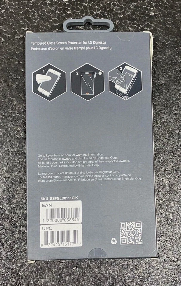 Key Tempered Glass Screen Protection for LG Dynasty - Lot of 3 - Image 2 of 3