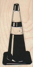 Pylon 1 1/2 x 2 3/4" Rubber Stamp, Mixed Media