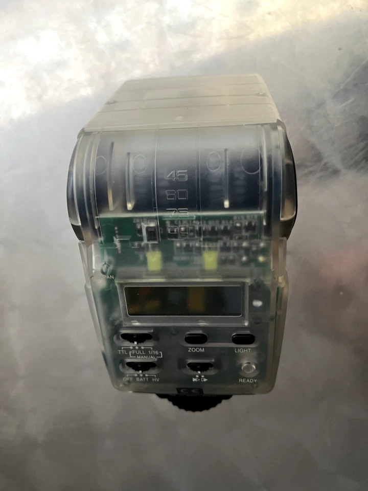 RARE! Sunpak 4000 AF TRANSPARENT - CLEAR BODY - Blitzgerät Blitz - OVP - Bild 4 von 4