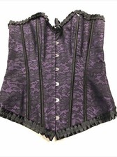 Corset Purple With Black Size M
