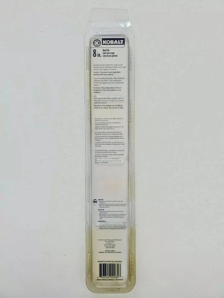 Kobalt 8" Hand File Tool Item #0294693 Model #SF106674 - Image 2 of 4