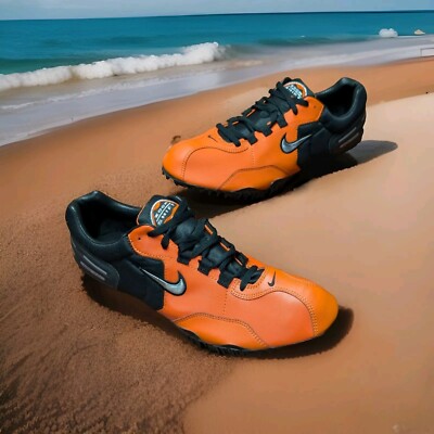 VTG Nike Zoom Shift Fly Shoes Track Spikes Mens 12 Bowerman Field Orange Black