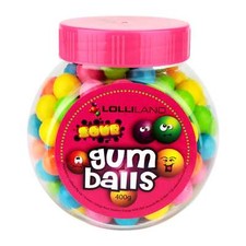Kids Party Fun Party Treats Coloured Sour Gumballs Gum Balls Lolly Buffet 400g