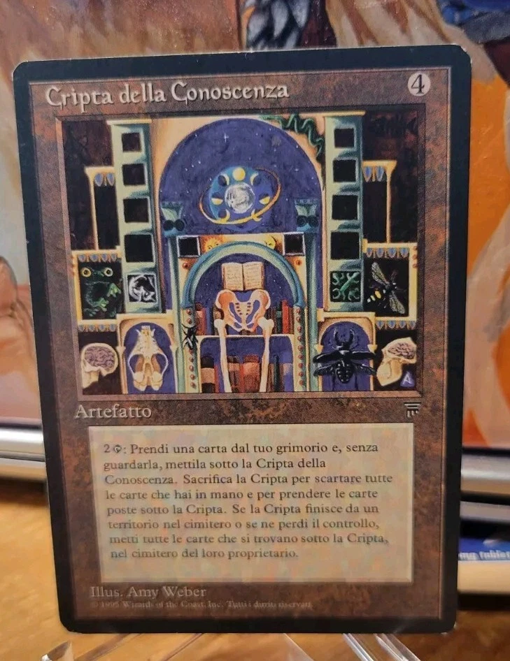 Mtg KNOWLEDGE VAULT Italian EX/LP Legends Reserve List - Image 3 of 4