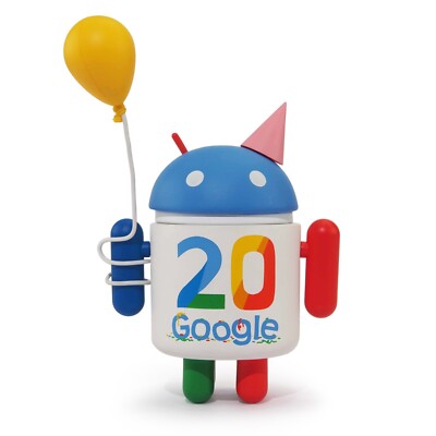 NEW ANDREW BELL DUNNY FIGURE ANDROID MINI COLLECTIBLE  ''20 YEARS OF GOOGLE''