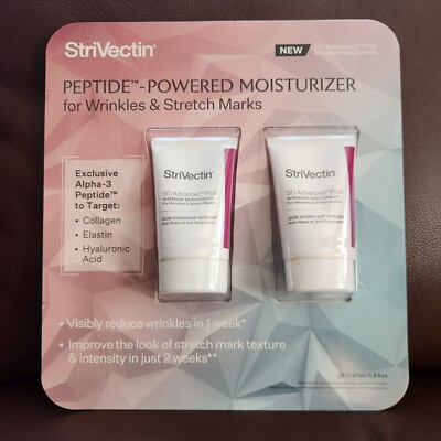 StriVectin Peptide Powered Moisturizer/ SD Advanced Plus / (2) 1.6 FL Oz / New