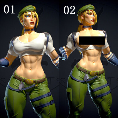 Sonya Blade 1/8 1/6 1/4 3D print Model Kit Unpainted Unassembled Garage Kit