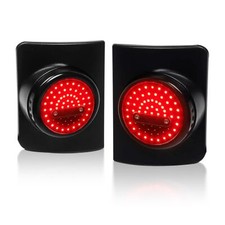 Led Round Tail Light Brake Light Turn Signal Reverse Light Compatible With Wr...