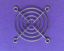 60mm Chrome Finished Fan Grill Guard Metal Steel Wire Zinc Plated - Silver