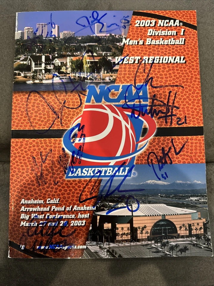 Duke Blue Devils Basketball 2003 NCAA Tournament West Regional Signed Program - Image 2 of 4