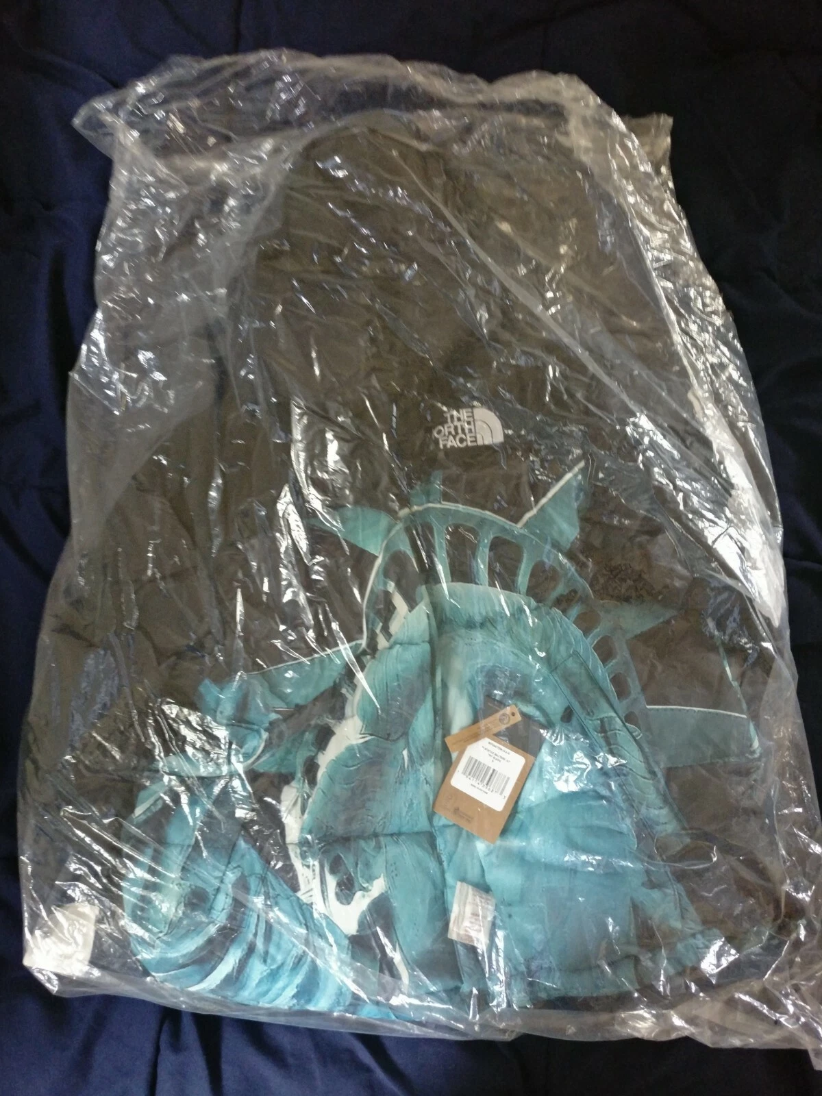 Veste Statue de la Liberté Supreme x The North Face Baltoro noire petite NEUVE DS