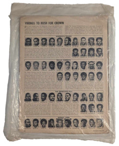 NFL 1968 Vikings To Rush For Crown Magazine Photo Picture Page 182