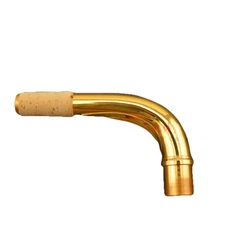 Handmade Baritone Saxophone Neck Gold Lacquer Brass 21.5mm  USA