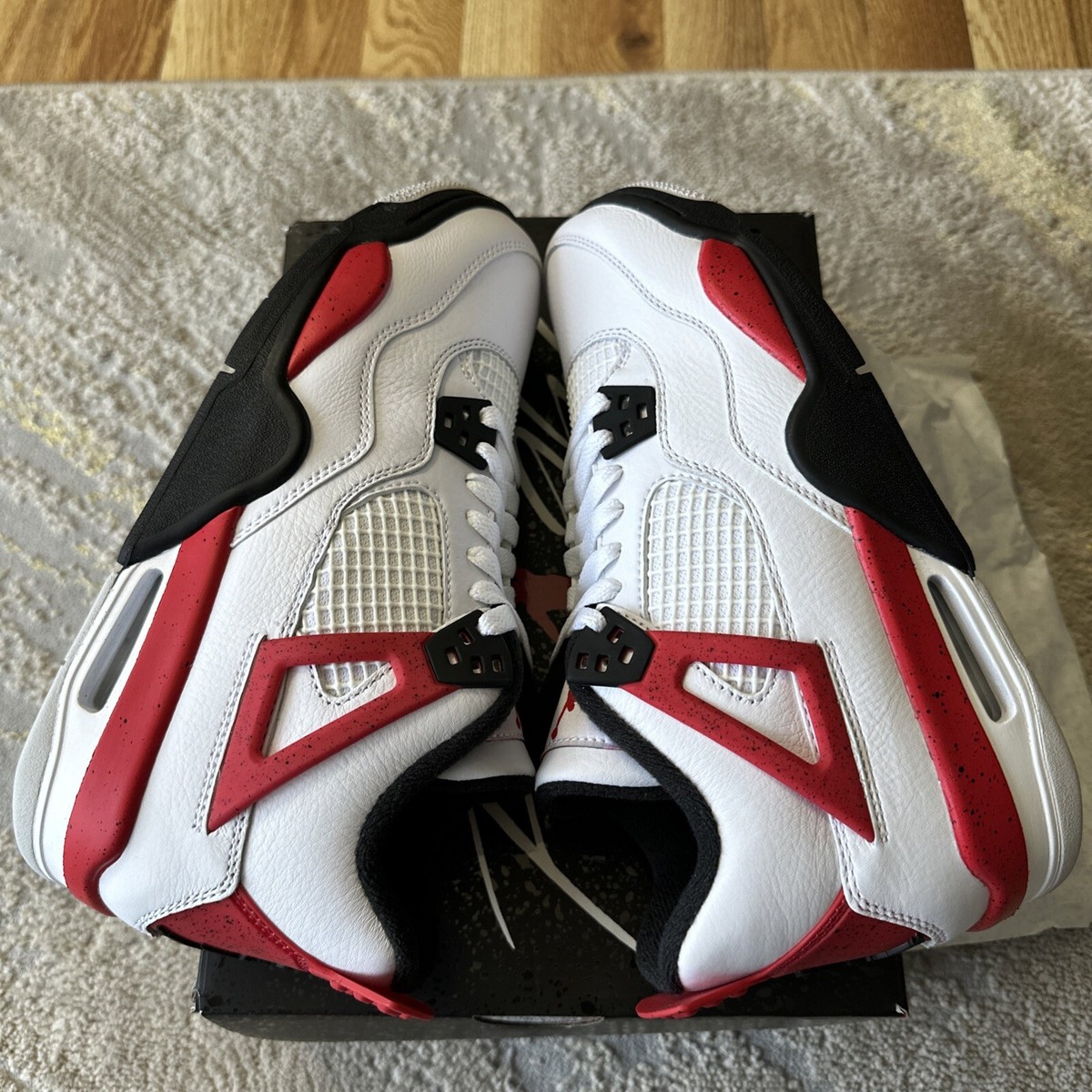 Nike Air Jordan 4 Retro Red Cement Men\'s Size 7 Amazon.com | (Men main image 3