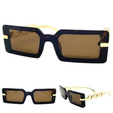 Classy Elegant Contemporary Modern Stylish Trendy SUNGLASSES Tortoise Gold Frame