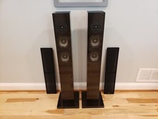 Nht Vt-1 Audiophile Black Piano Finish Tower Home Theater Pair Of Speakers Works