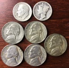 [90% Silver]1952-S Roosevelt,1926-P Mercury, [35% Silver]3 War + 2 1942 Clad
